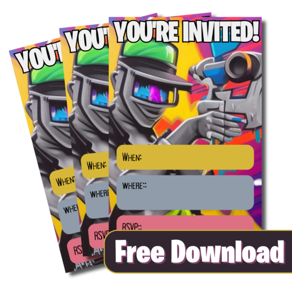 Fortnite Party Invitation Printable