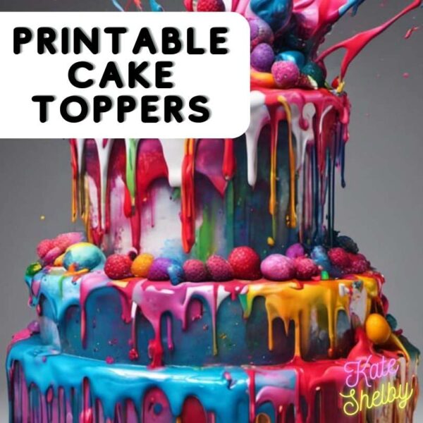Cricut Birthday Cake Toppers