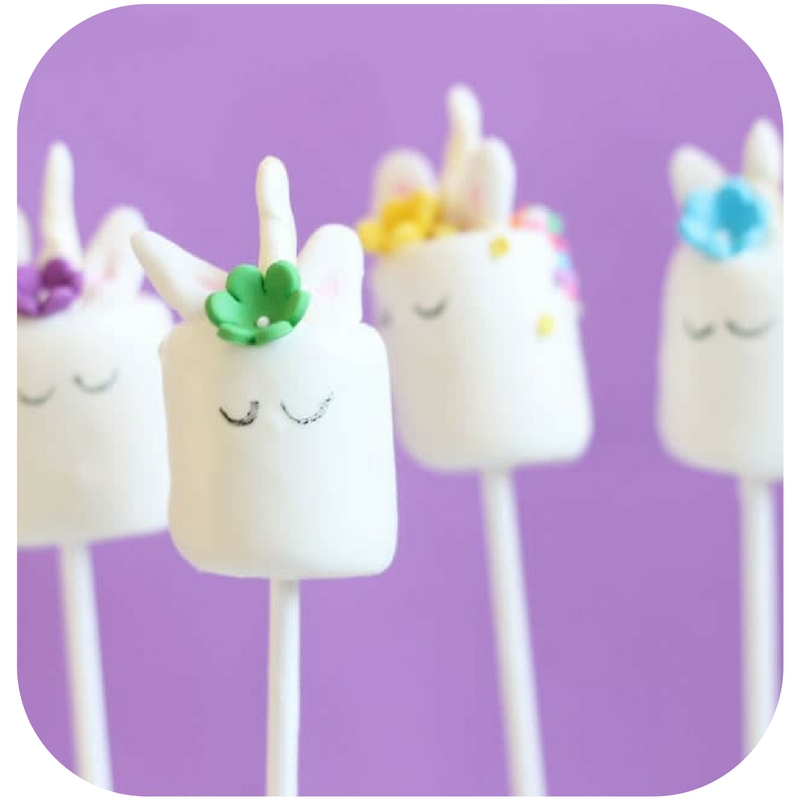 Unicorn Party Recipe - Marshmallow Pops 