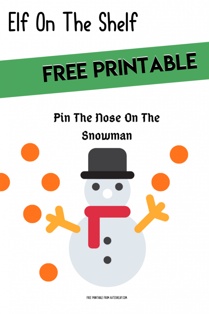 Free Elf On The Shelf Game, Christmas Printable