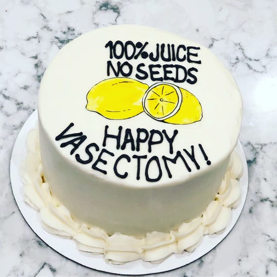 Lemon Quote Vasectomy Cake