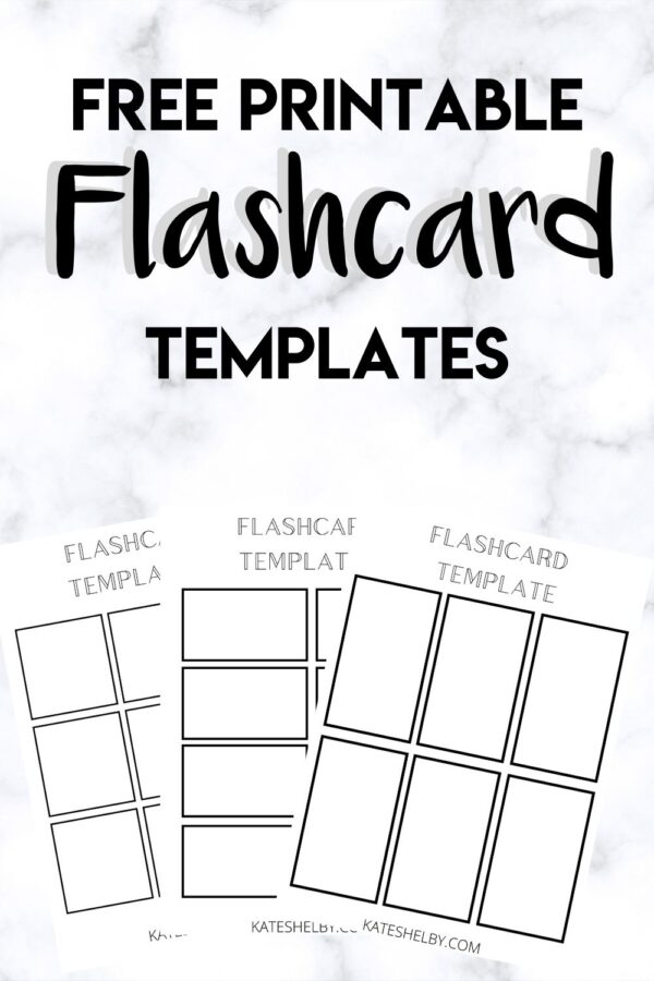 Template Flashcard Imprim vel Kate Shelby Impulse