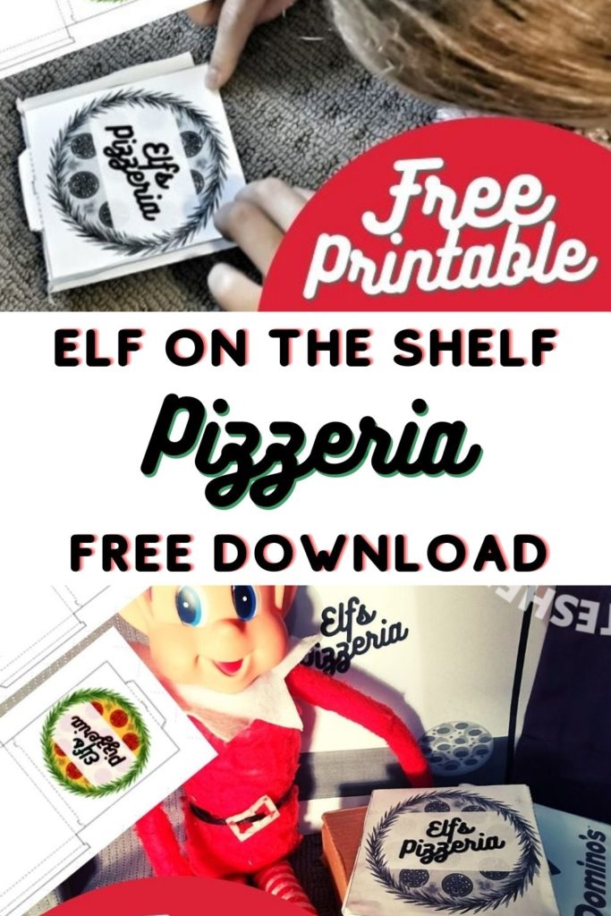 Free Printable Elf On The Shelf Pizza Store Scenery
