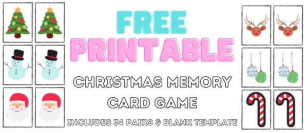 Free Printable Christmas Memory Card Game - Kate Shelby