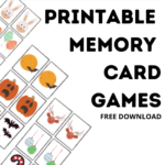 Printable Memory Card Games