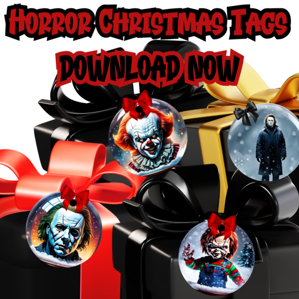DIY: Horror & Villain Christmas Tags Download