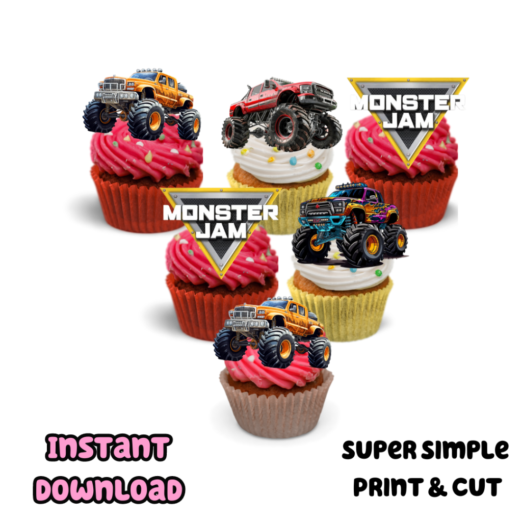 monster-truck-cupcake-topper-cricut-download